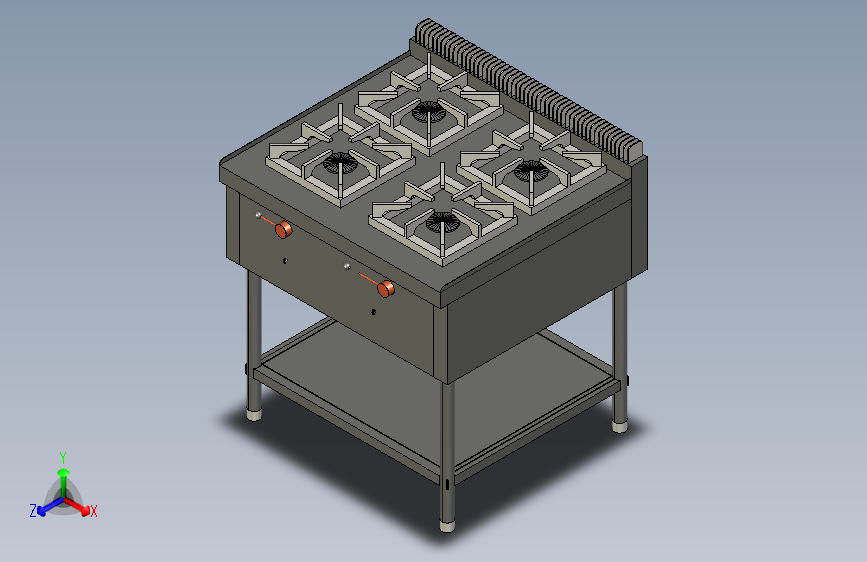 B3000872-燃气炉 4 灶头煤气灶