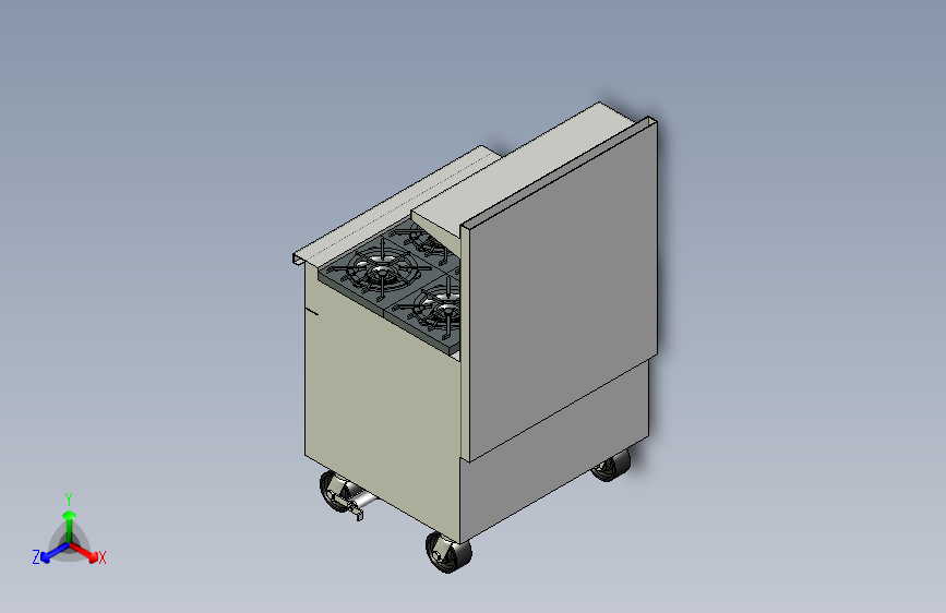 B3000873-沃尔坎 36C-6B 6炉头燃气灶带对流烤