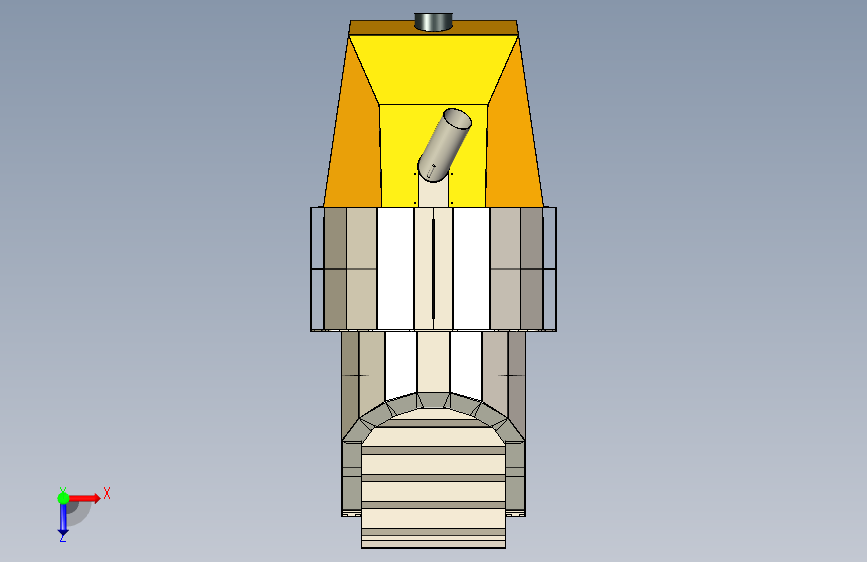B3000900-颗粒燃烧器 Oxi 颗粒燃烧器 俯视图
