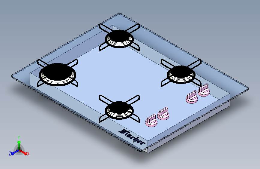 B3000911-炉灶台四头炉灶的灶台