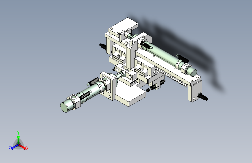 气缸线规上下取放机构