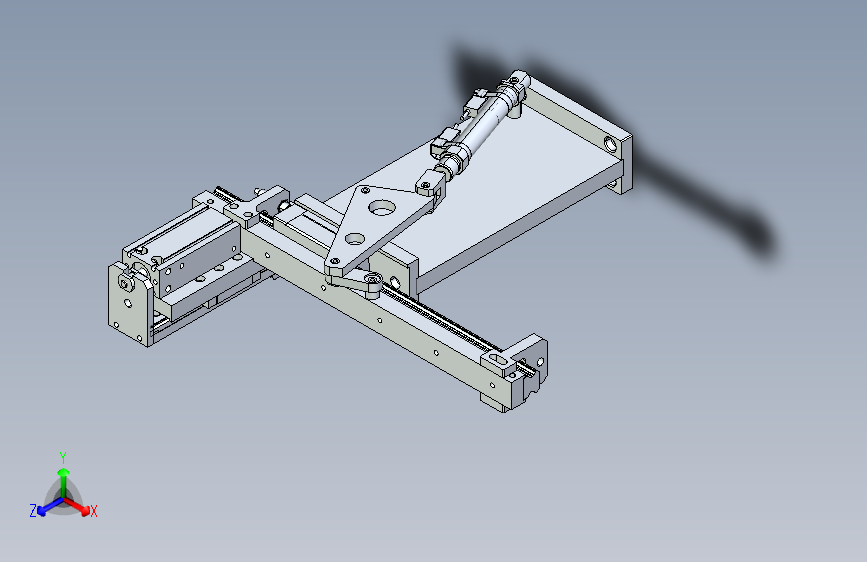气缸斜向安装取放机构
