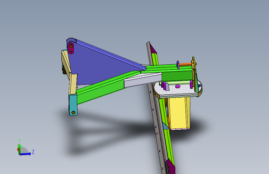 拖拉机三点悬挂式铲具 STEP格式