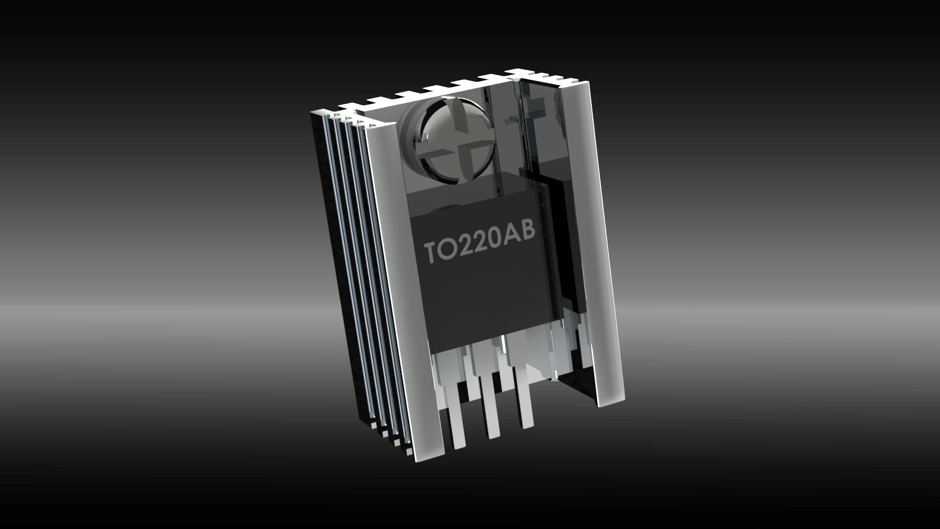带散热器CAD模型的TO220AB