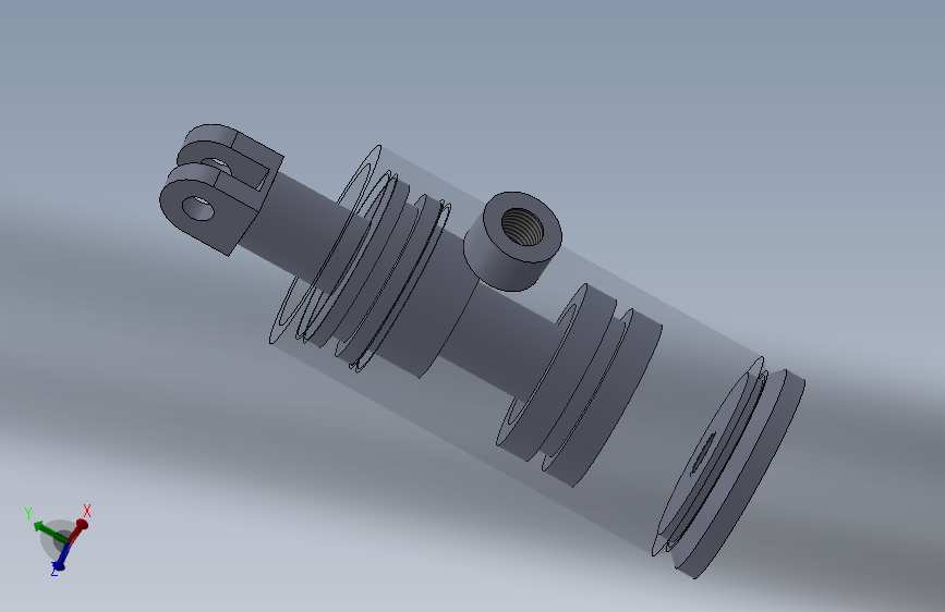 焊接式液压缸35x16x39 mm