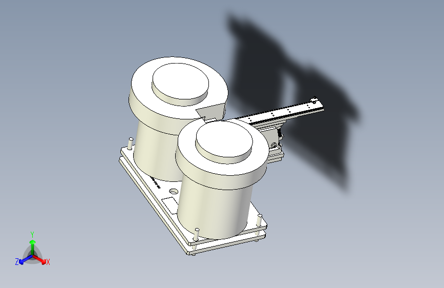 小件产品双振动盘供料机