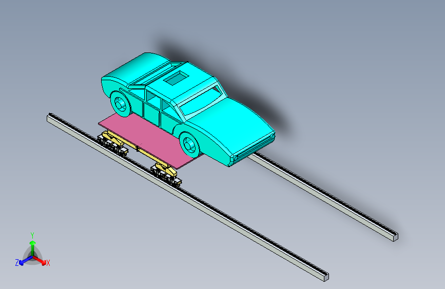 小汽车转动小车设计