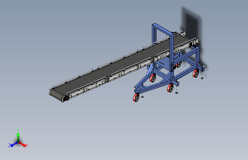 卸料皮带输送机3D模型