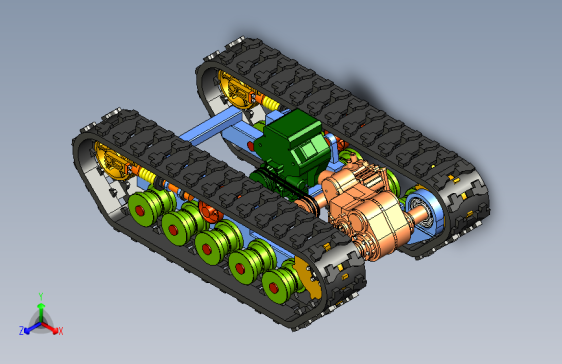 油葵收获机履带行走机构