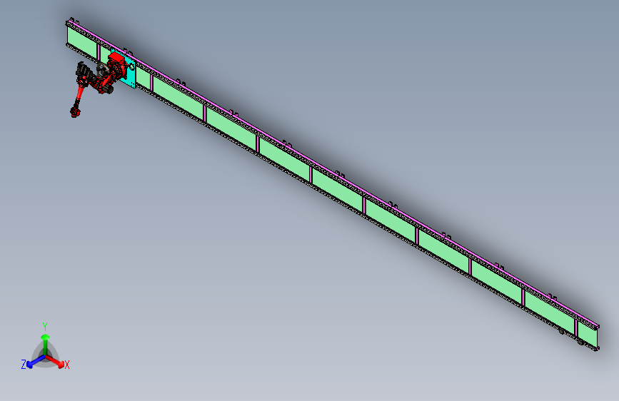长距机器人地轨设计