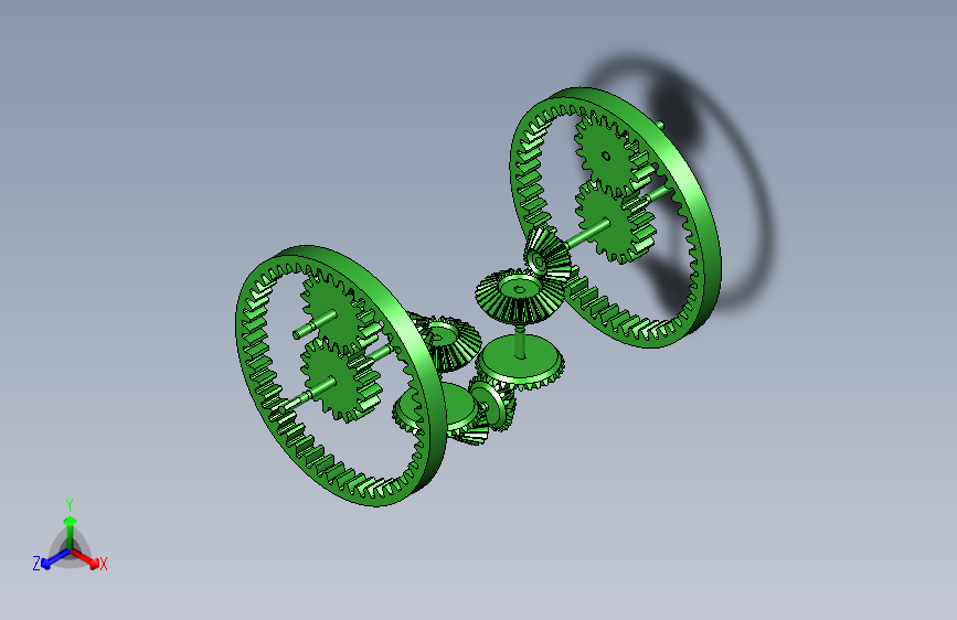 直齿与斜齿组合应用机构设计