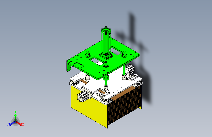 纸板向上举升上料机构设计