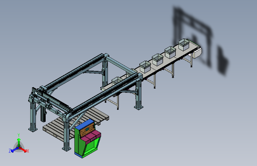 坐标伺服机械手纸箱下线码垛设计