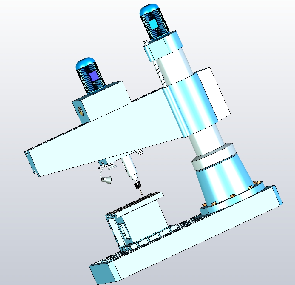 摇臂钻床Z3050机械设计UG三维模型素材资料参考C22548