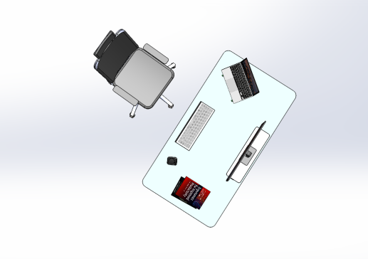 A0000884-人体工学办公桌椅