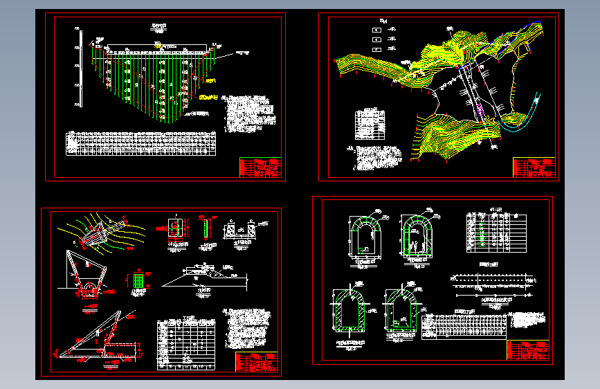 某水库劈雳灌浆处理全套CAD图纸--253343-35