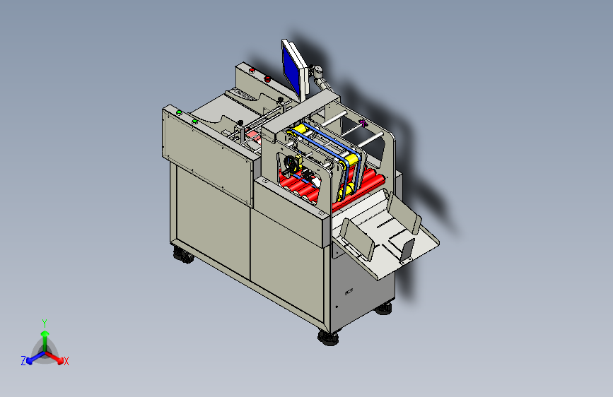 分页机在线输送热转印打印设备