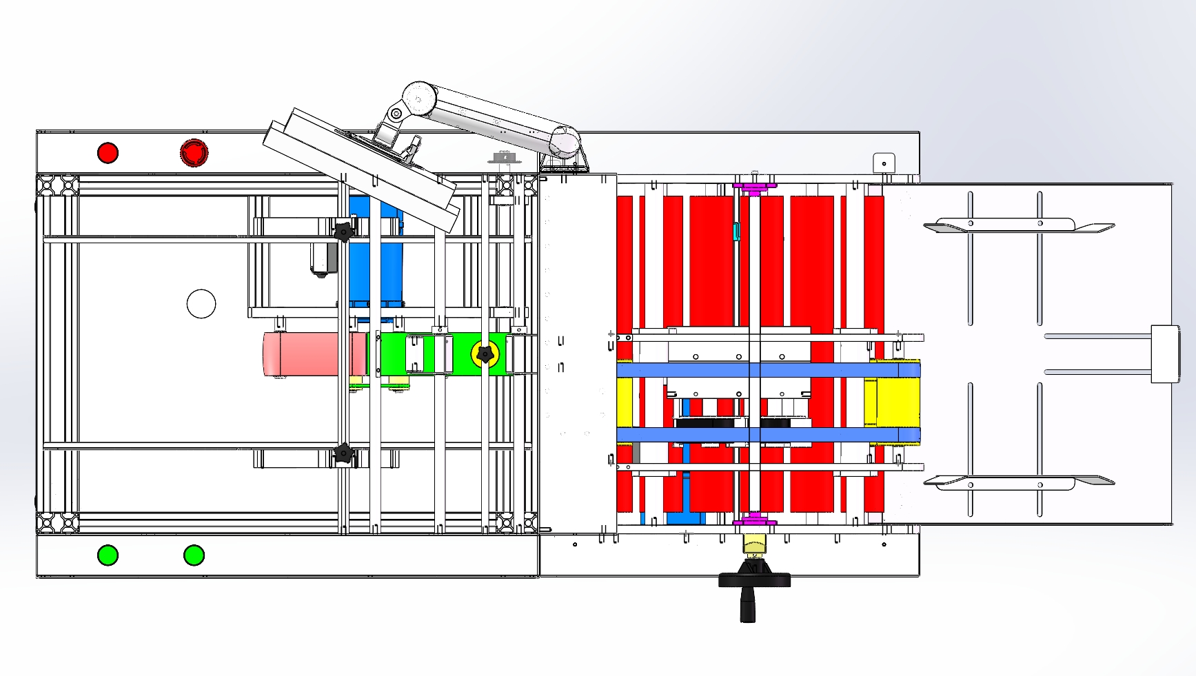 分页机在线输送热转印打印设备