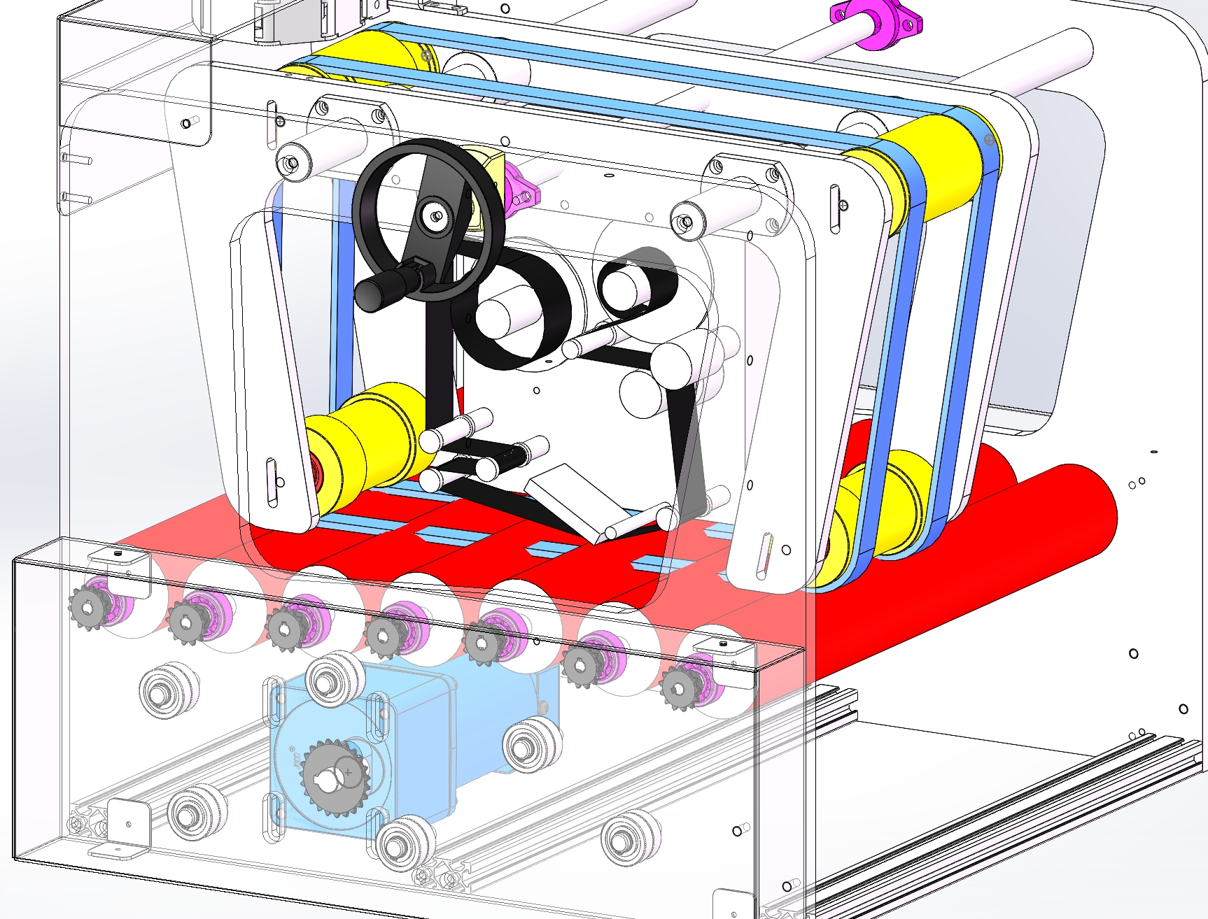 分页机在线输送热转印打印设备