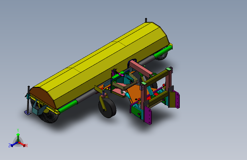 M0735-扫雪车扫雪部分三维SW2012带参