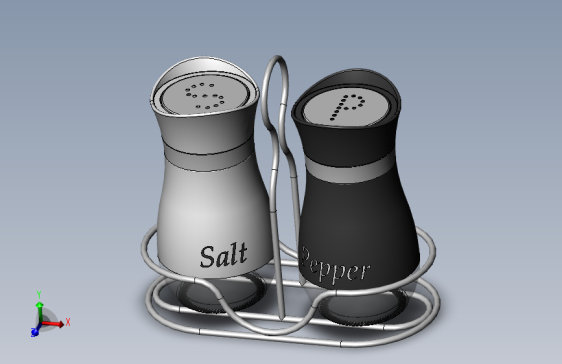 盐与胡椒粉架