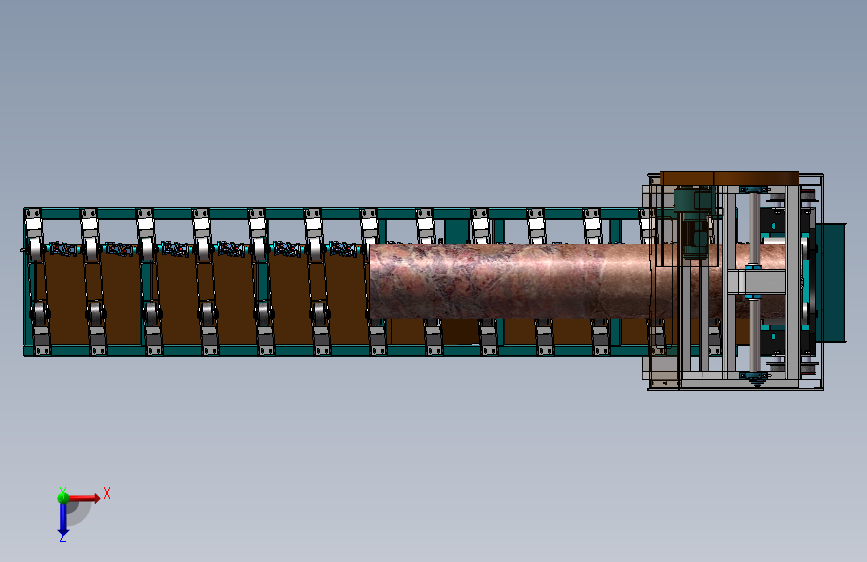 电线杆夯锤破碎生产线