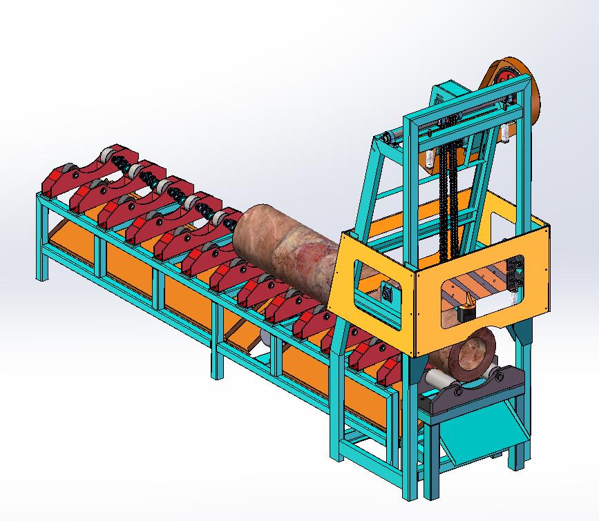 电线杆夯锤破碎生产线