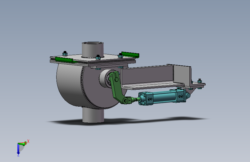 颗粒物落料闸阀