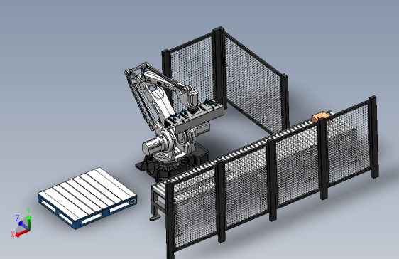 机器人码垛箱体