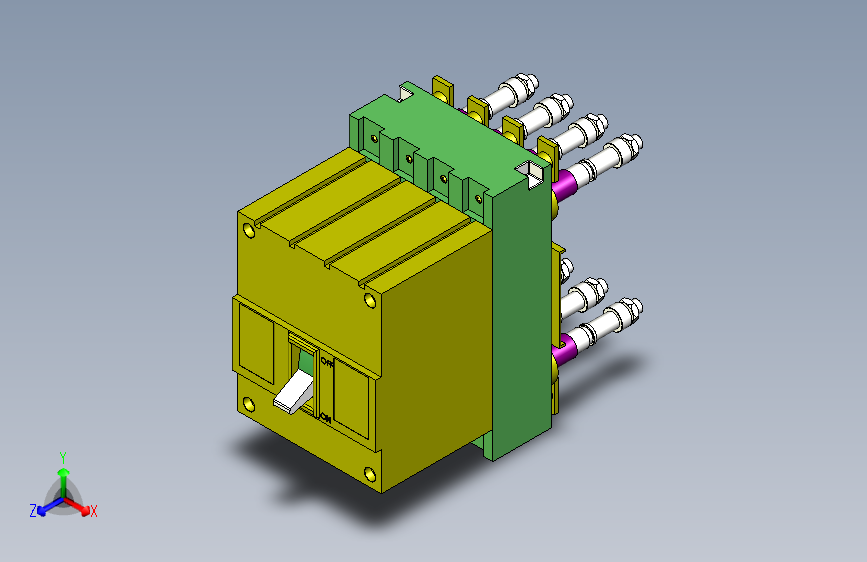 4极电磁保护空开器