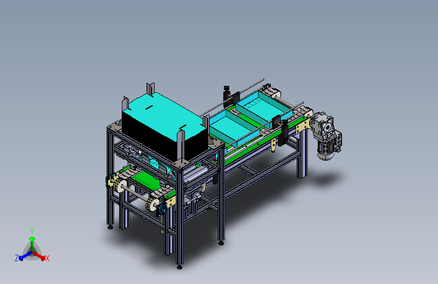 自动自锁纸箱托盘成型机