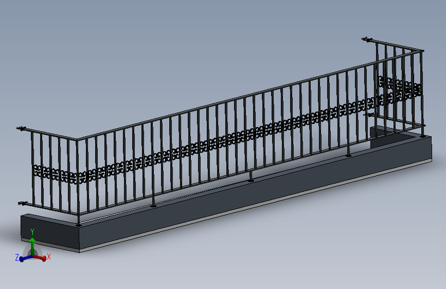 铁艺阳台，配以锻造装饰