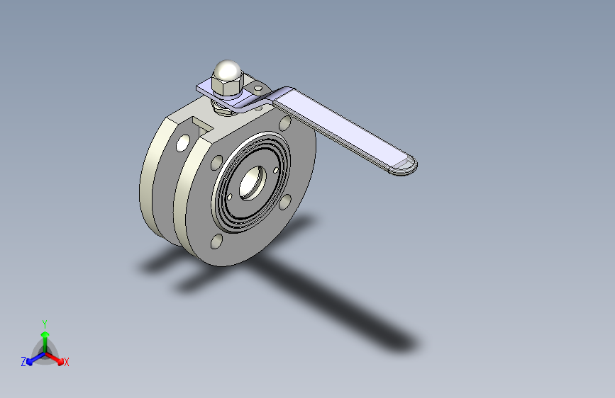 DN32手动对夹球阀