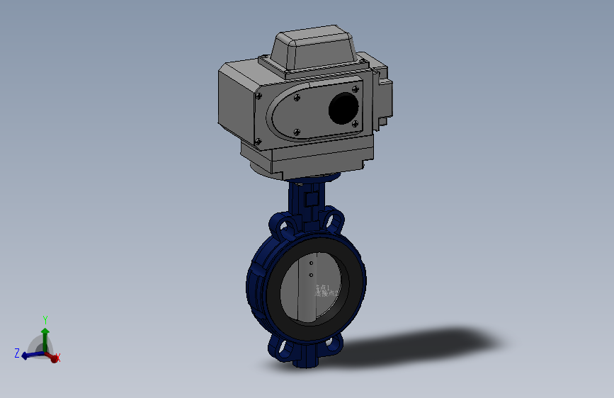 对夹式电动蝶阀-铸铁 DN50-DN400 PN10-PN25