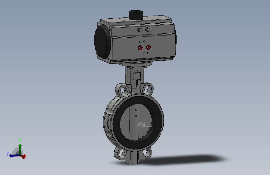 对夹式气动蝶阀-316 DN50-DN400 PN10-PN25