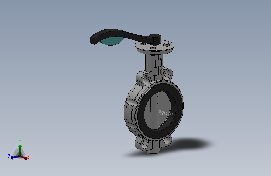 对夹式手动蝶阀-316L DN50-DN600 PN10-PN25
