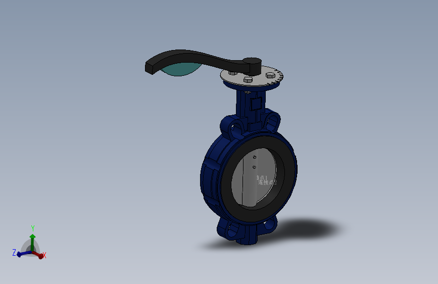 对夹式手动蝶阀-铸铁 DN50-DN600 PN10-PN25