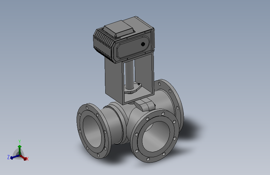 法兰电动三通球阀-316L DN25-DN200 PN10-PN25(1)