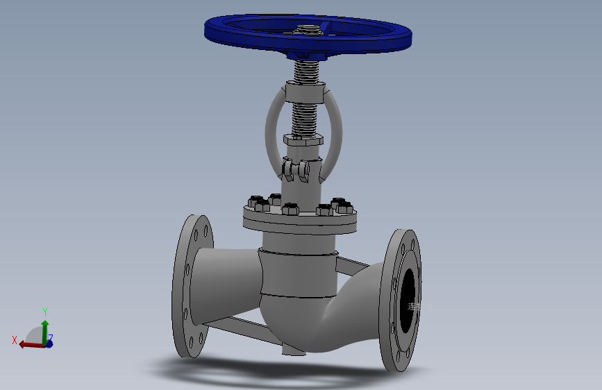 法兰截止阀-铸铁 DN15-DN300 PN10-PN25