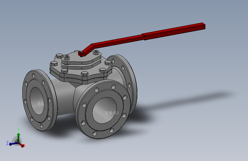 法兰三通球阀-316 DN15-DN200 PN10-PN25