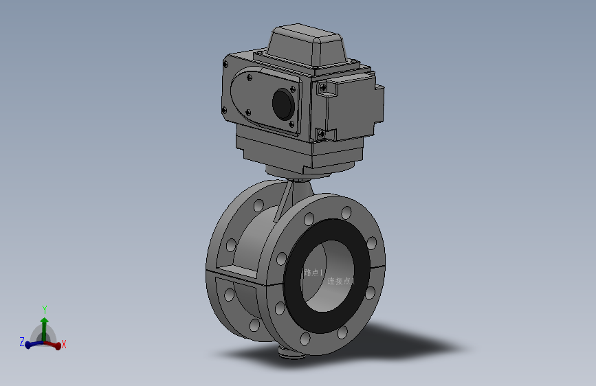 法兰式电动蝶阀-316 DN50-DN400 PN10-PN25