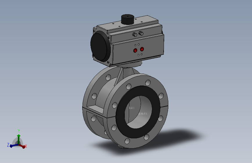 法兰式气动蝶阀-316L DN50-DN400 PN10-PN25