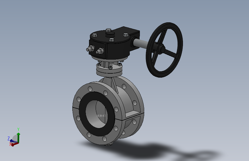 法兰式涡轮蝶阀-316 DN50-DN600 PN10-PN25