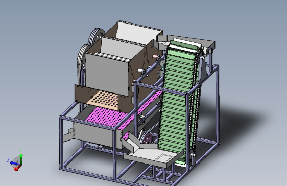 花生剥壳机设计去壳机三维SW模型+二维CAD图纸设计资料 1052827