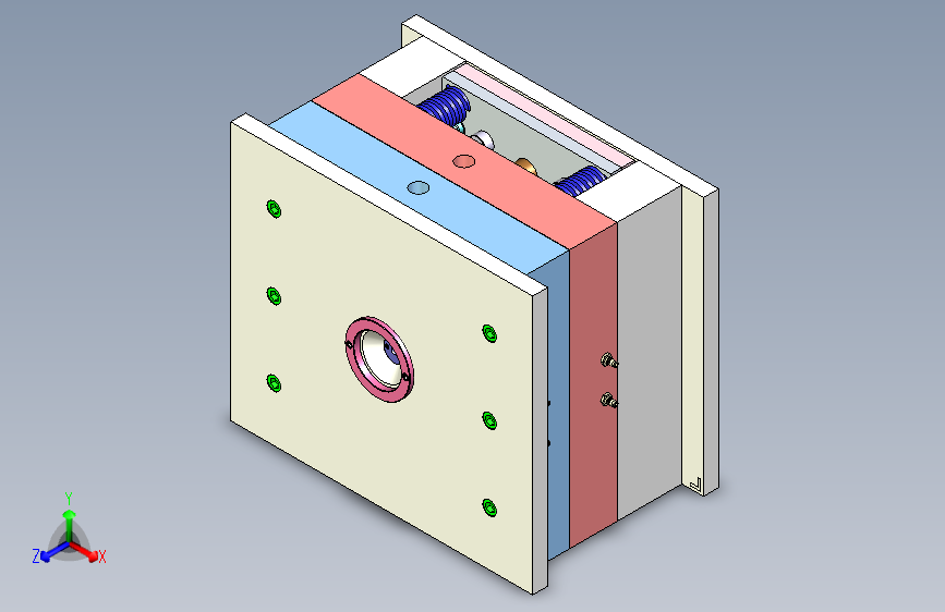 冷水壶盖注塑模具设计-一模四腔-- 1638302-250