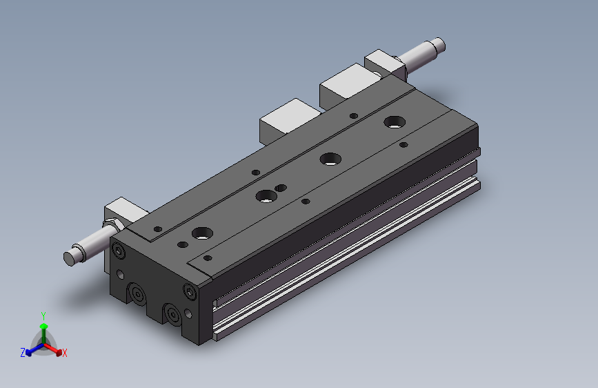 附滑轨型双轴气缸 气力可 MDX12-75-AM2