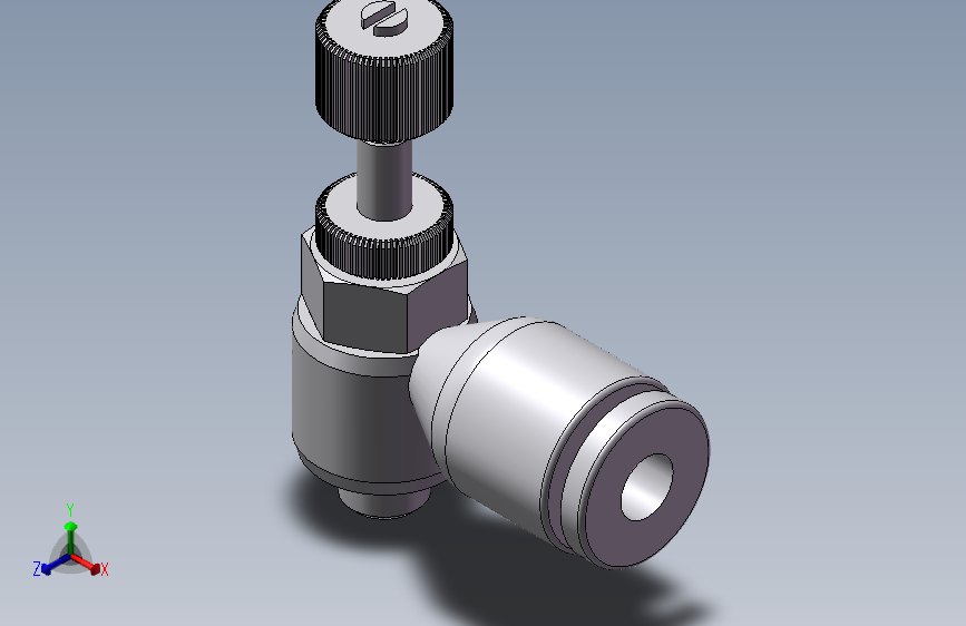 公制直接安装L型节流阀 亿日 ESL4-M5