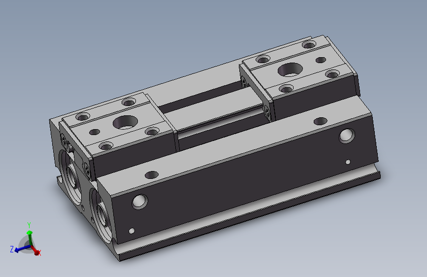 滑轨型平行机械夹 气立可 HDF12-24