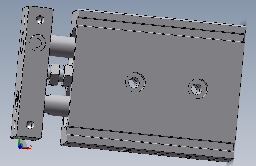 双轴气缸 亚德客 TR20-10-S