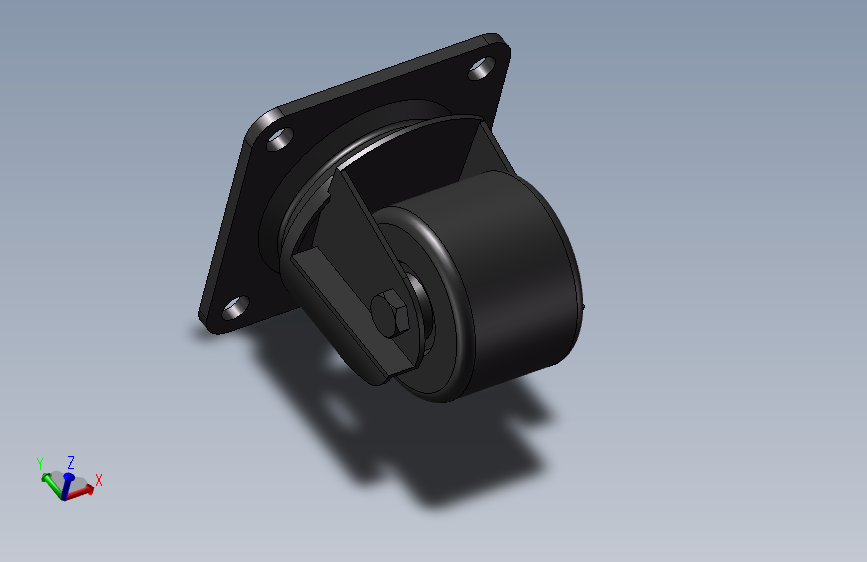 2.5寸万向脚轮（孔距78x78，高度97）-2-1-1